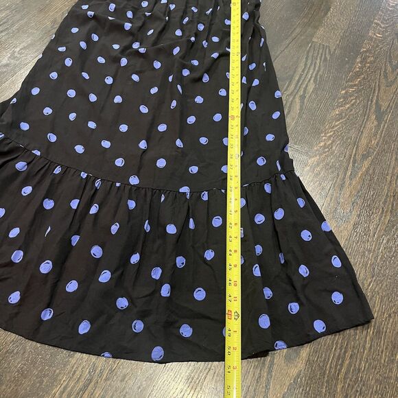 Nobody's Child Maternity Dress UK 12 US 8 Rachel Puff Sleeve Midi Blue Dot - Picture 8 of 8